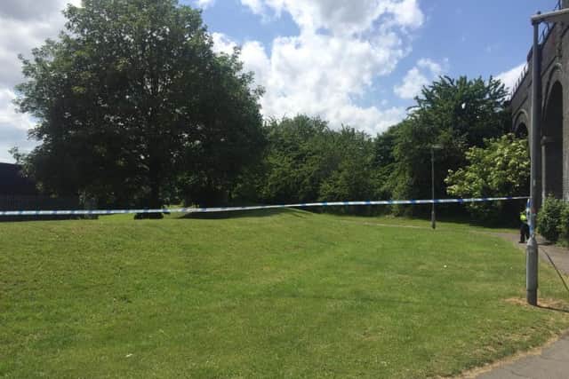 The scene in Holbeck on Monday.