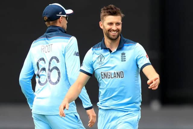 England's Mark Wood.