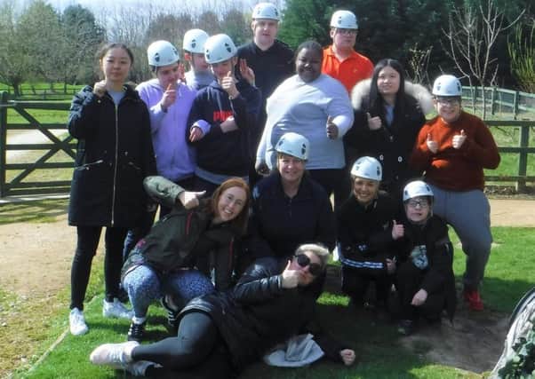 A group from Aireborough Supported Activities Scheme enjoying one of its many outings.