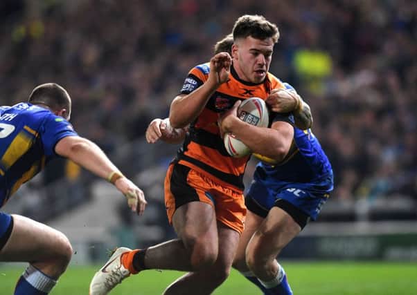 Calum Turner in action for Castleford Tigers. Picture Jonathan Gawthorpe.