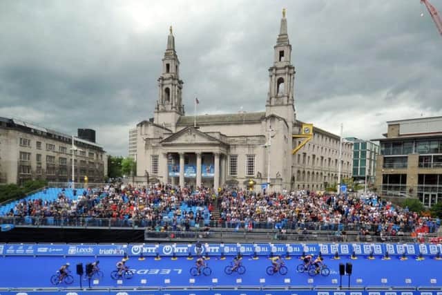 The three-course event will see athletes swim, bike and run their way across Leeds