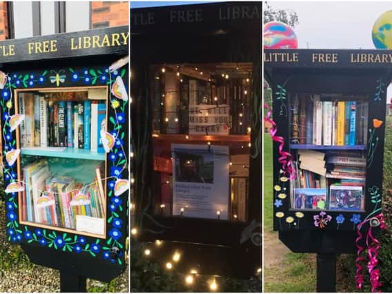 Tributes left for Carry Franklin at Leeds Little Free Libraries across the city. All pictures from Leeds Little Free Library Facebook page.