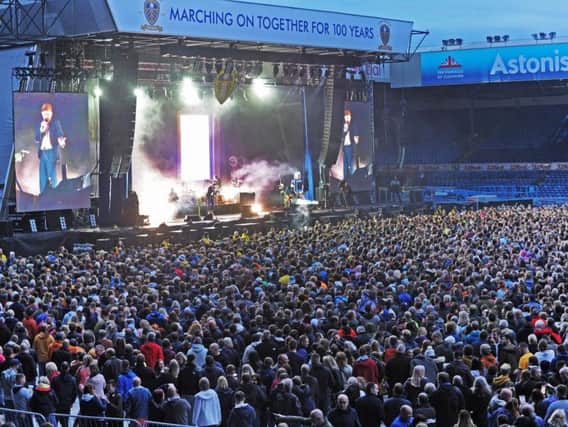 A packed house at Elland Road for the Kaiser Chiefs concert last night.