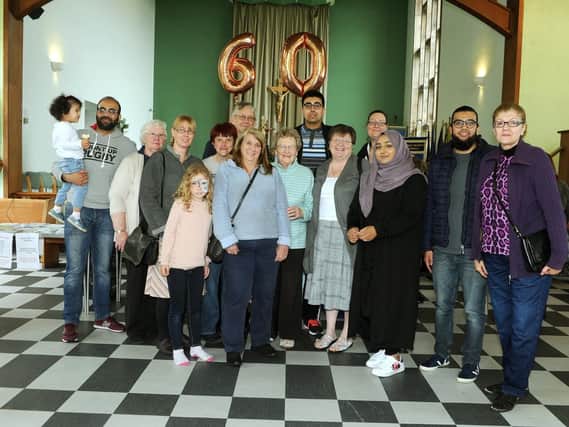 Community street party at St James the Great Church in Pudsey, also celebrating Eid, 8 June 2019.