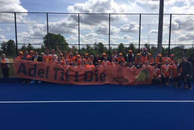 Leeds Adel Hockey Club players. officials and fans at the Mixed Tier 2 semi-finals over the weekend.