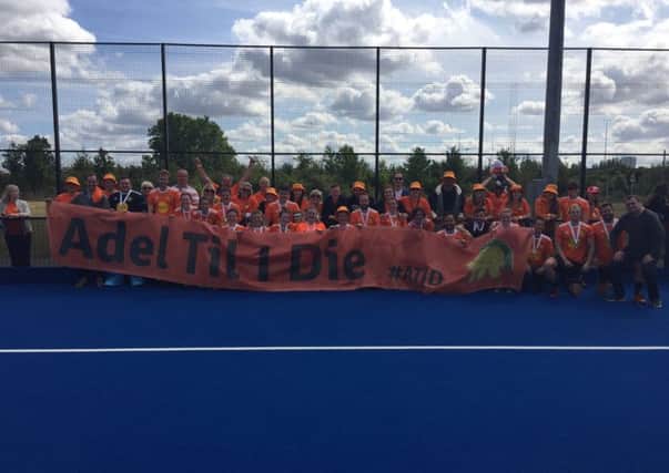 Leeds Adel Hockey Club players. officials and fans at the Mixed Tier 2 semi-finals over the weekend.