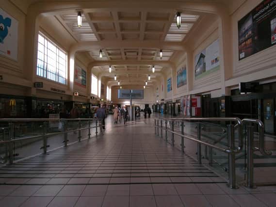 Leeds City Station's northern concourse in 2007.