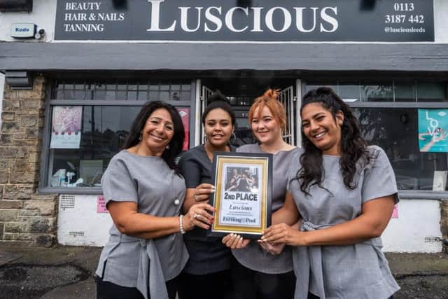 Salon of The Year - Luscious Beauty Spa, Stainbeck Lane, Leeds, has been awarded 2nd place in the YEP Salon of The Year Competition. Pictured (left to right) Denise Lall, Danyelle Stone, Danielle Waterworth, and Kiran Lall.