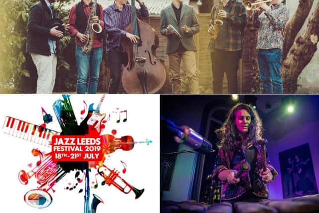 Pictured are Bex Burch and the Misha Mullov Abbado sextet.