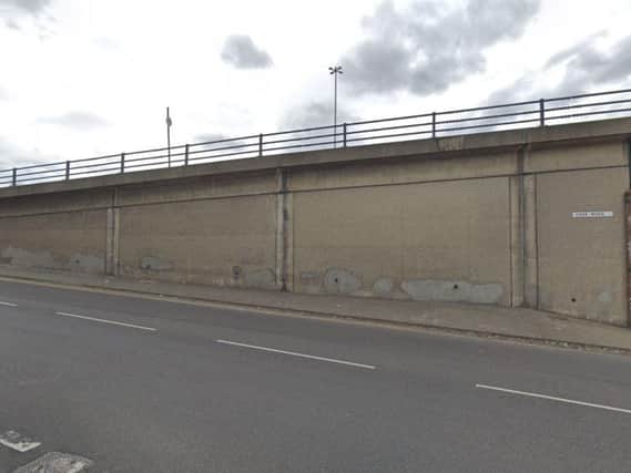 The York Road bridge, where a teenage girl was spotted standing near the edge (Photo: Google).