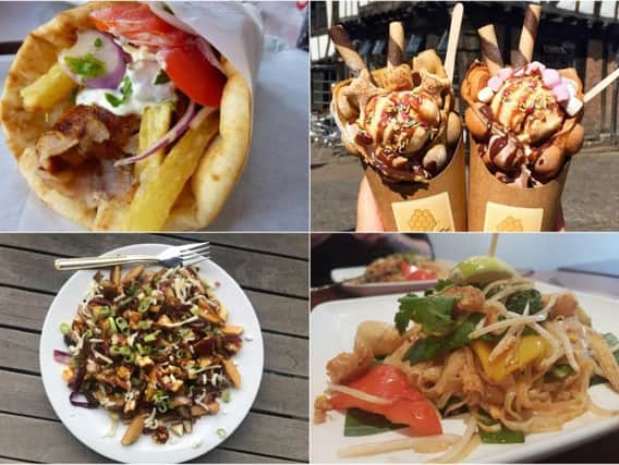 Some of the food on offer at this year's Leeds Food and Drink Festival.