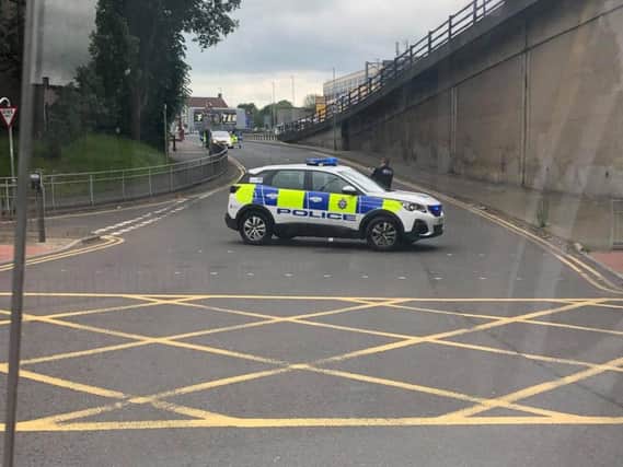 Police were also called to the bridge just after 1pm on Saturday.