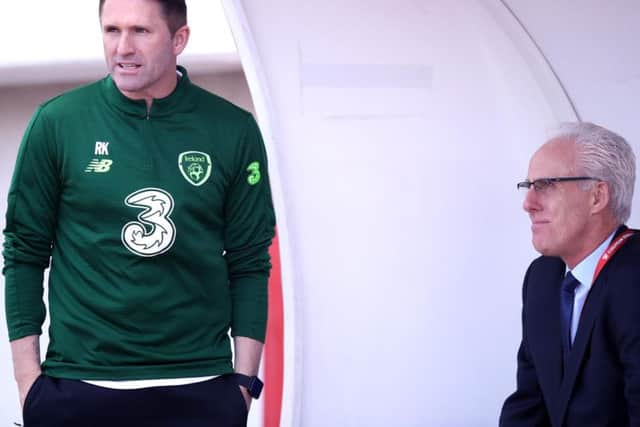 Republic of Ireland assistant manager Robbie Keane.