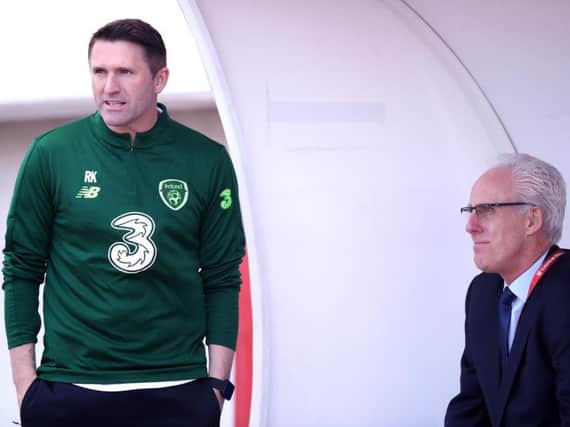 Republic of Ireland assistant manager Robbie Keane.