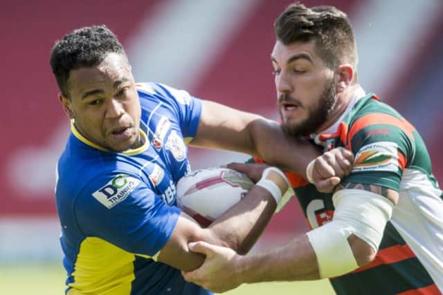 INJURY DOUBT: Hunslet's Duane Straugher, right.