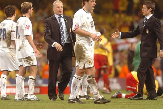 Leeds United and Kevin Blackwell following play-off final defeat in 2006.