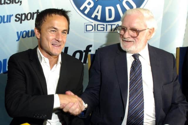 Former Leeds United boss Dennis Wise with ex-owner Ken Bates.