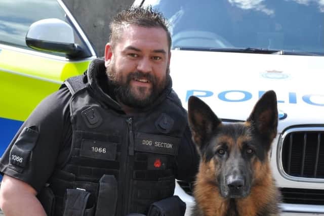 PC Mick Atkinson loved his job as a police dog handler.