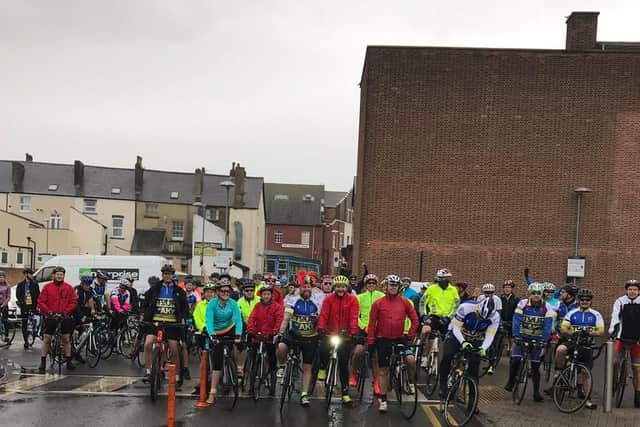 The riders set off from Scarborough.