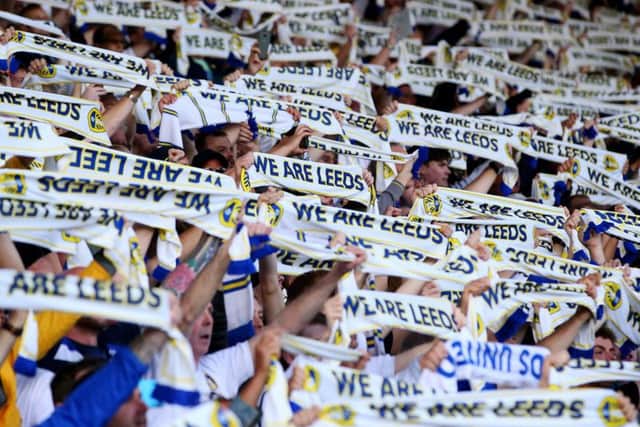 Leeds United fans at Elland Road.