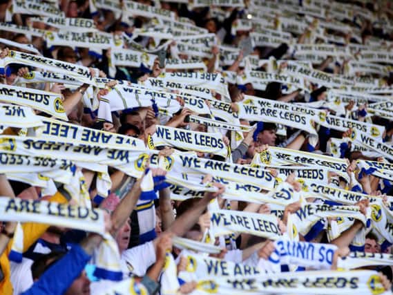 Leeds United fans at Elland Road.