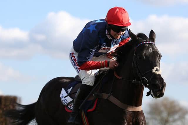 Black Corton and Bryony Frost. PIC: Julian Herbert/PA Wire