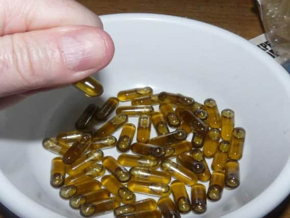 Stock cannabis oil tablets.