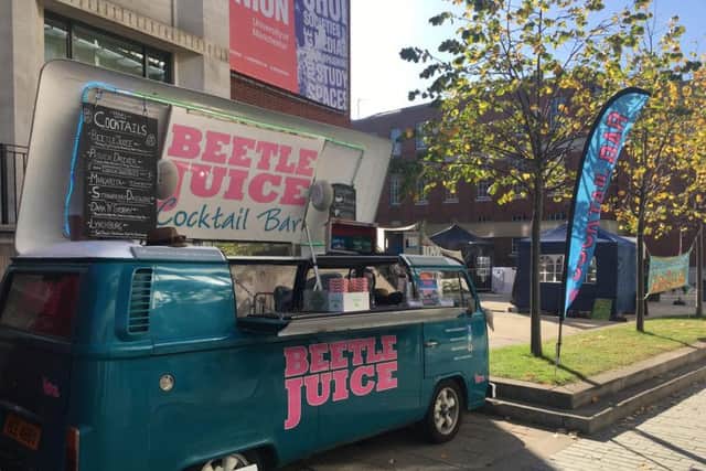 The Beetlejuice van will sell classic cocktails, as well as a selection of beers and ciders.
