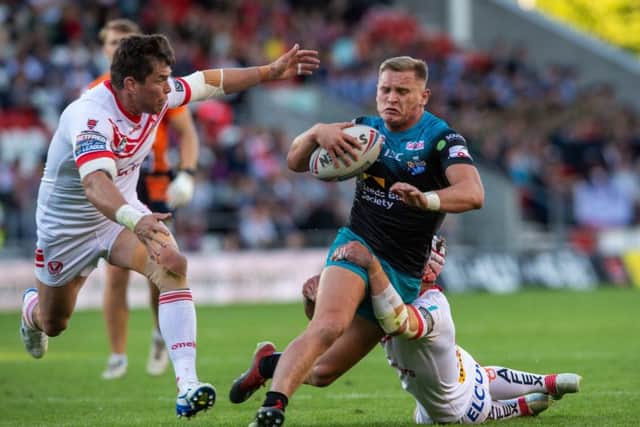 Brad Dwyer in action against St Helens. PIC: Bruce Rollinson