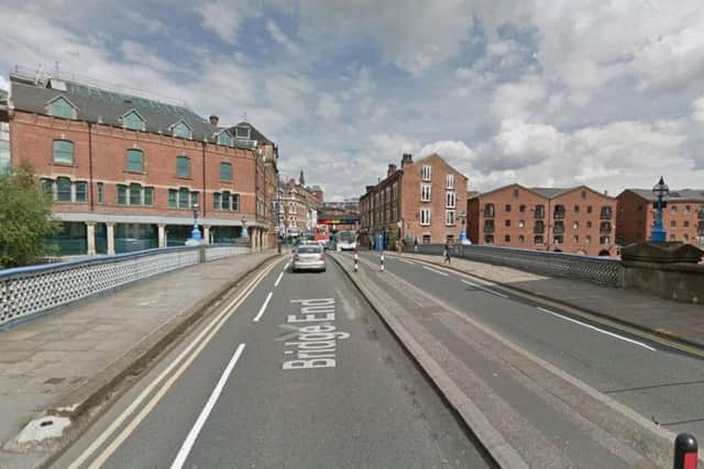 Leeds Bridge is closed today and there are bus diversions in place. Photo: Google.