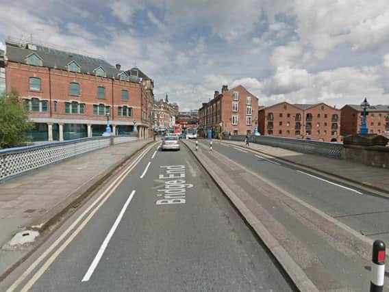 Leeds Bridge is closed today and there are bus diversions in place. Photo: Google.