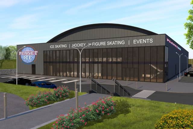 NEW ICE: An artist's impression of how the new Leeds ice rink on Elland Road is expected to look.