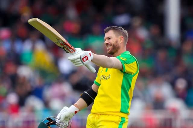 Australia's David Warner. Picture: Simon Cooper/PA