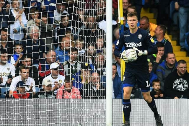 DETERMINED: Leeds United's Bailey Peacock-Farrell.