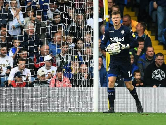 DETERMINED: Leeds United's Bailey Peacock-Farrell.