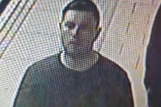 The man police would like to speak to about an assault at Leeds station.