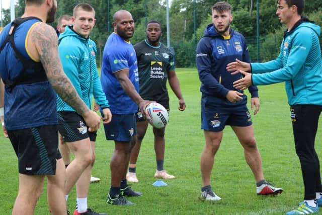 Robert Lui in training at Leeds Rhinos. PIC: Leeds Rhinos RLFC