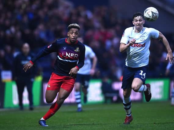 Leeds United forward Mallik Wilks in action for Doncaster Rovers at Preston.