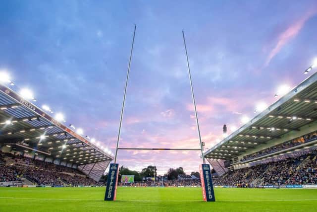 HOME COMFORTS: Leeds Rhinos will be hoping Emerald Headingley will prove a fortress on the run-in to the conclusion of the 2019-20 Super League campaign, with seven of 10 remaining games secheduled there.  Picture: Allan McKenzie/SWpix.com