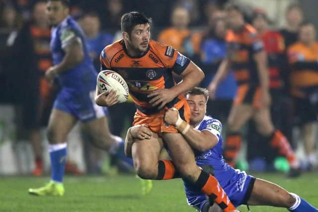 IN CONTENTION: Castleford Tigers' Chris Clarkson. Picture: Simon Cooper/PA