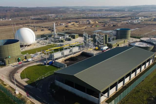 The 72m Yorkshire Water treatment and anaerobic digestion facility at its Knostrop Energy & Recycling Facility in Leeds.