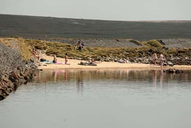 The beach is commonly referred to as England's highest beach (in terms of feet above sea level). Photo: Johnny Clarke