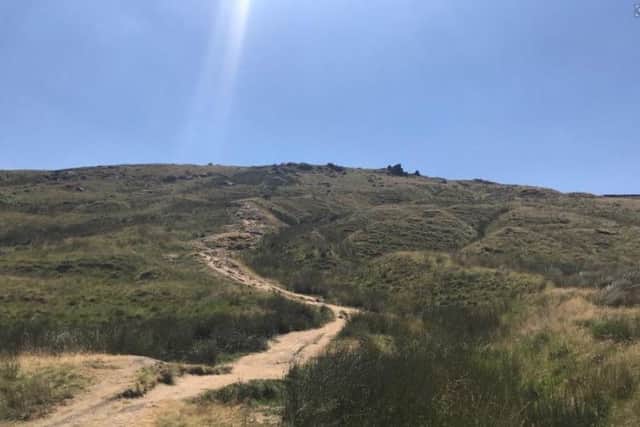 This is the rough moors path leading to the beach. Photo: Johnny Clarke