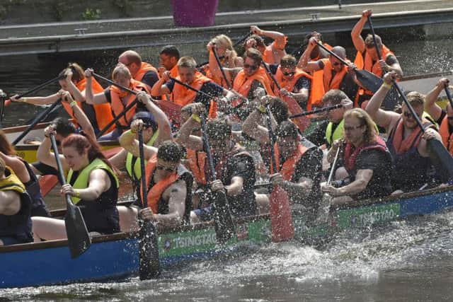 Making a splash at this year's Leeds Waterfront Festival.