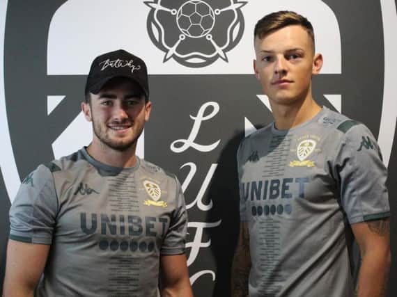 Leeds United confirm capture of Jack Harrison (L) and Ben Whites (R).