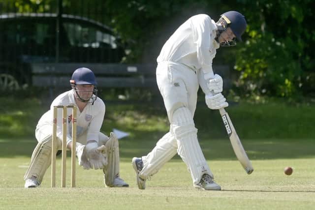 Henry Scanlon in action for Rawdon against North Leeds.