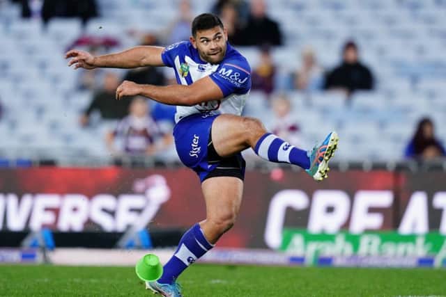 Leeds Rhinos' new signing Rhyse Martin in action for Canterbury Bulldogs.