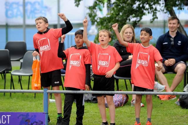 West Yorkshire School Games at Leeds Beckett University. 1 July 2019.
Picture by Simon Hulme