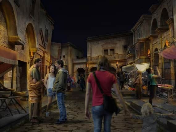 A concept visual of a Roman tourist attraction planned in York. Pic: York Archaeological Society.