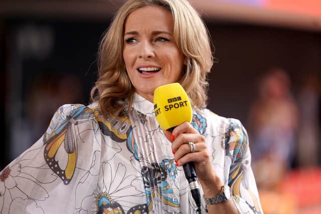 Gabby Logan.